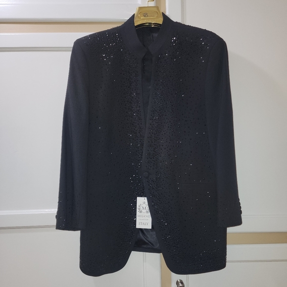 Milano Collection Men's Sequin Blazer NWT - Picture 9 of 12